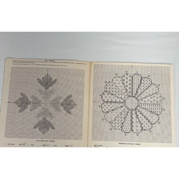 Pat Waters Cross Stitch Leaflets Quilters Delight II and III Quilt Designs 80's - Picture 3 of 8